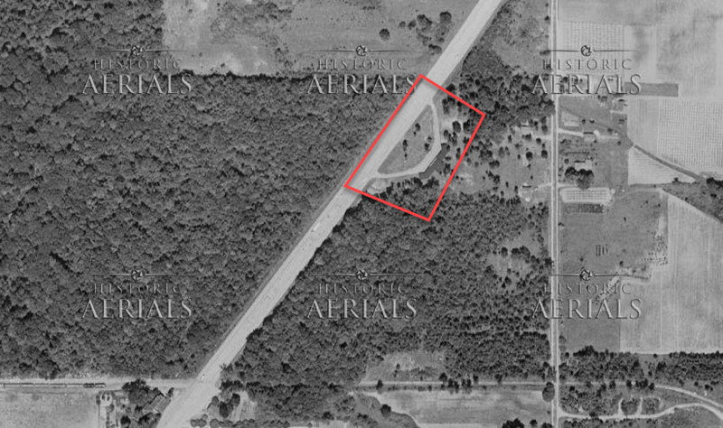 Undetermined Sawyer Motel - 1955 Aerial